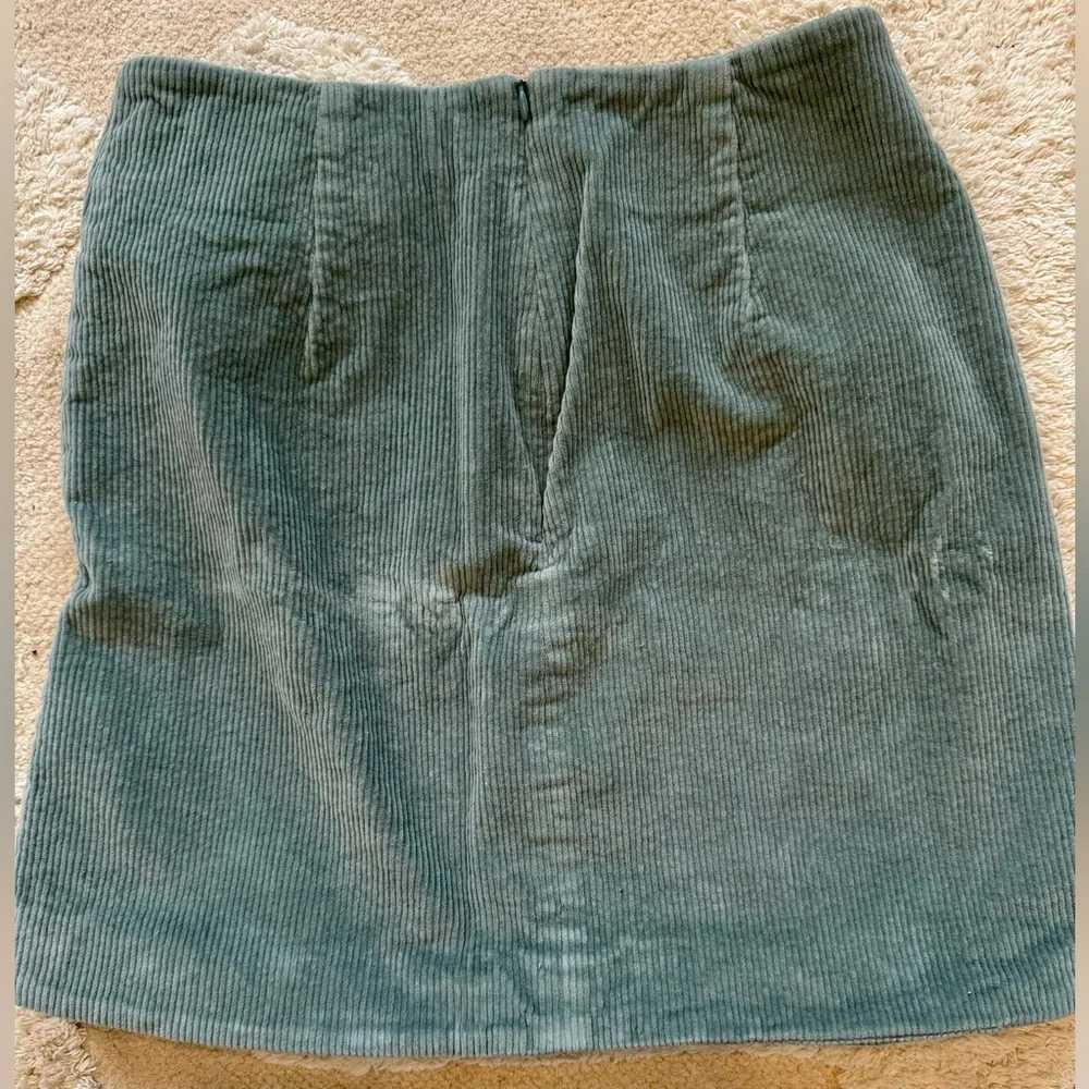 Song of Style Sage Green Corduroy Mini Skirt, Size M